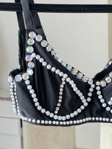 Bralette negro diamante