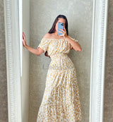 Set Largo con Flor Dorada