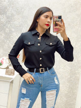 Blusa con botones marineros