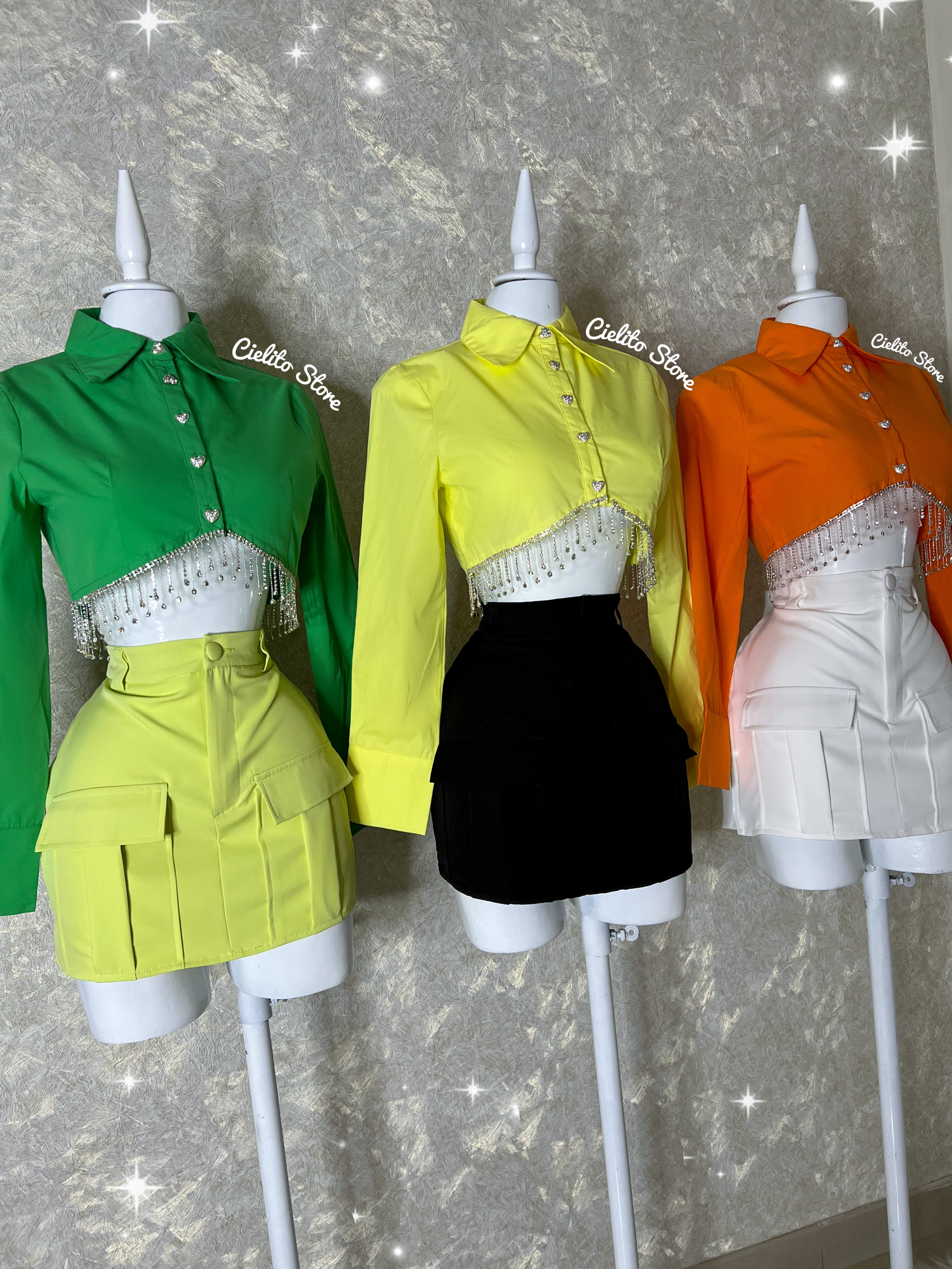 BLUSA VERDE CON CORAZÓN