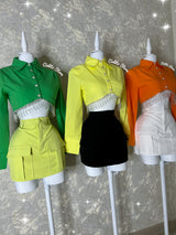 BLUSA VERDE CON CORAZÓN