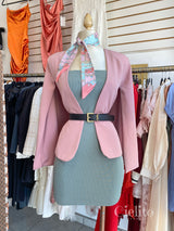 Blazer rosa en capita