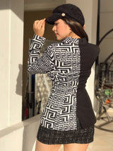 Blazer blanco y negro