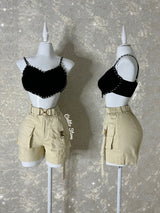 BLUSA DE CORAZÓN NEGRA