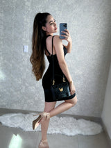 VESTIDO NEGRO CON TIRANTES