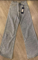 Pantalón mezclilla con piedritas