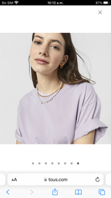 Collar de perlas con dije