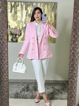 BLAZER ROSA CON BOTONES
