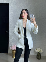 BLAZER BLANCO CON PERLAS