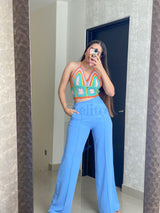 Bralette colorido tejido