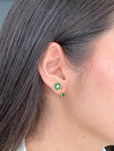 Piercing flor verde