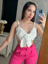 PANTALÓN TIRO ALTO ROSA