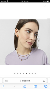 Collar de perlas con dije